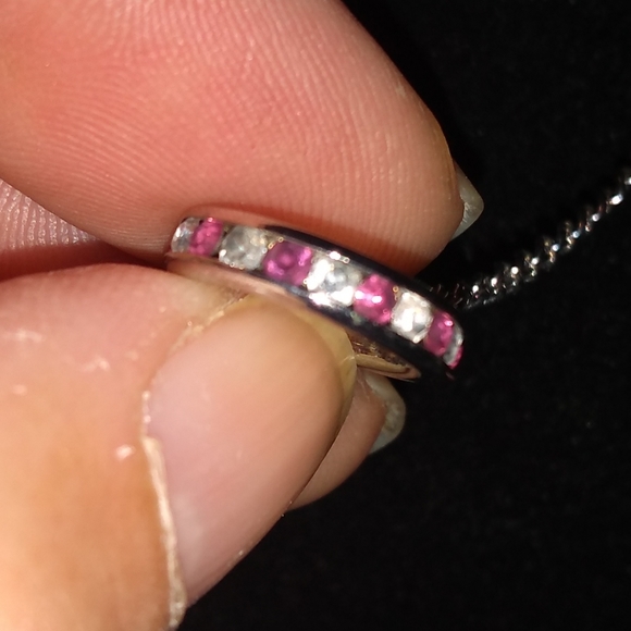 Two Vintage Necklaces, Silver Toned Chain with Charm; Gold Toned Chain L… - Picture 5 of 11